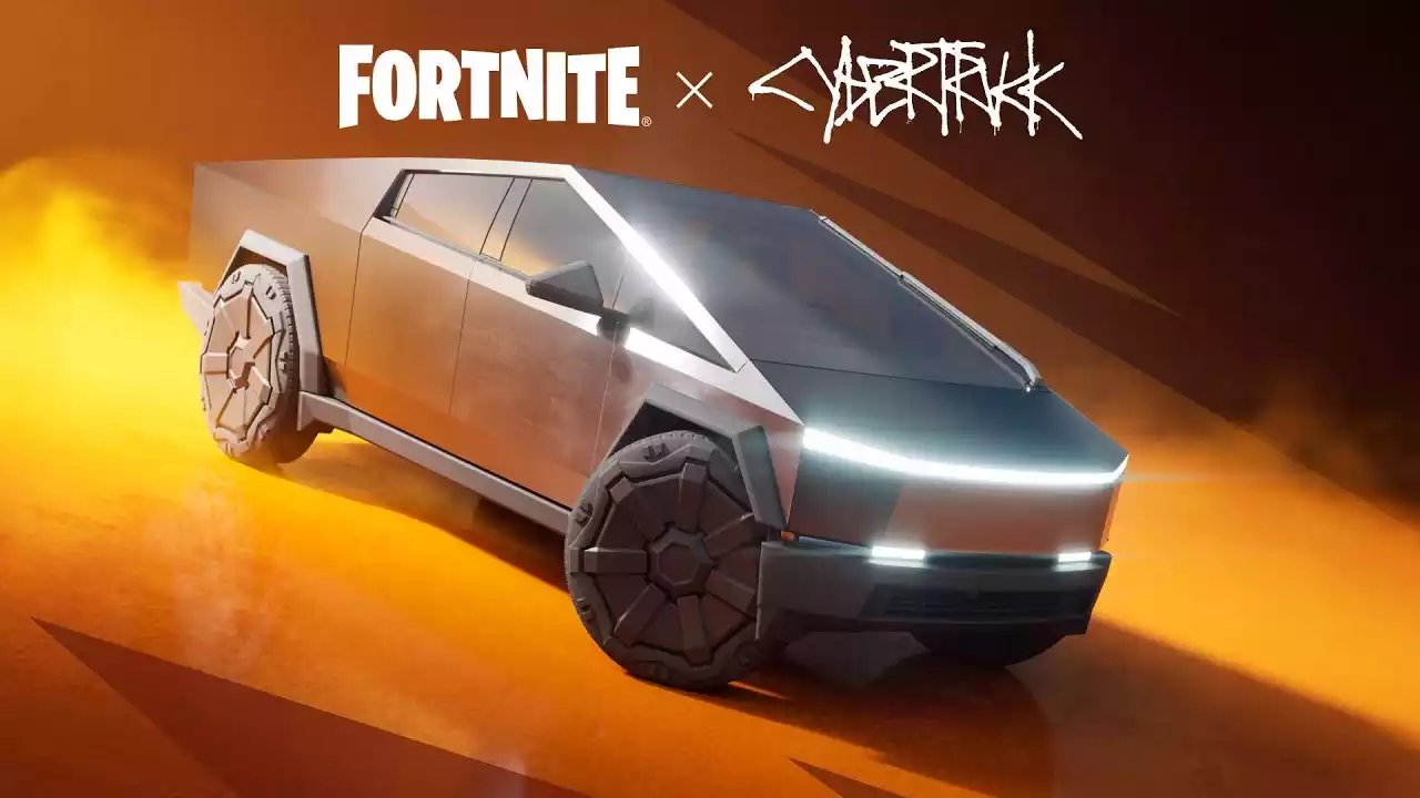 Tesla Cybertruck chega em Fortnite e Rocket League
