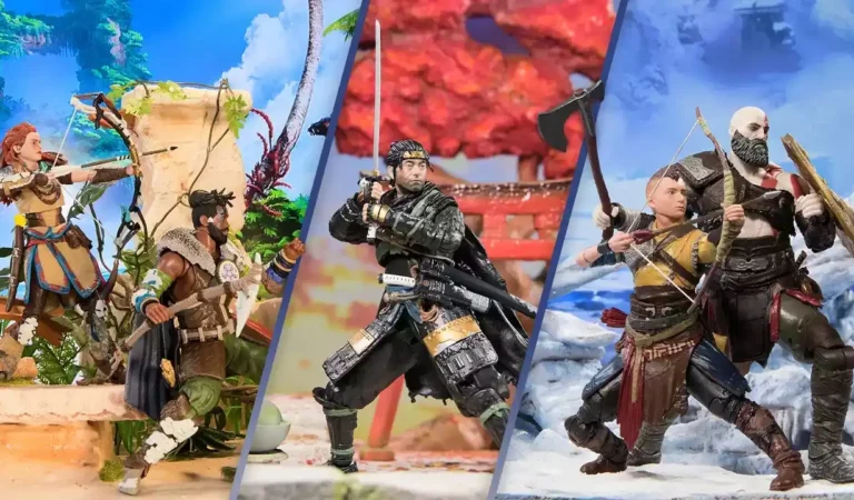 Novas figures da coleção PlayStation Shapes incluem Aloy, Kratos e Jin Sakai