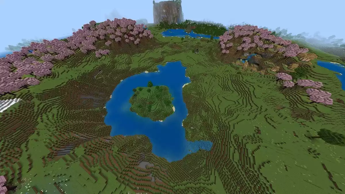 À Sombra do Bosque das Cerejeiras Seed Minecraft