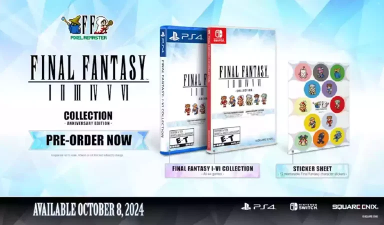 Final Fantasy Pixel Remaster ganhará versão física “Anniversary Edition”  em outubro