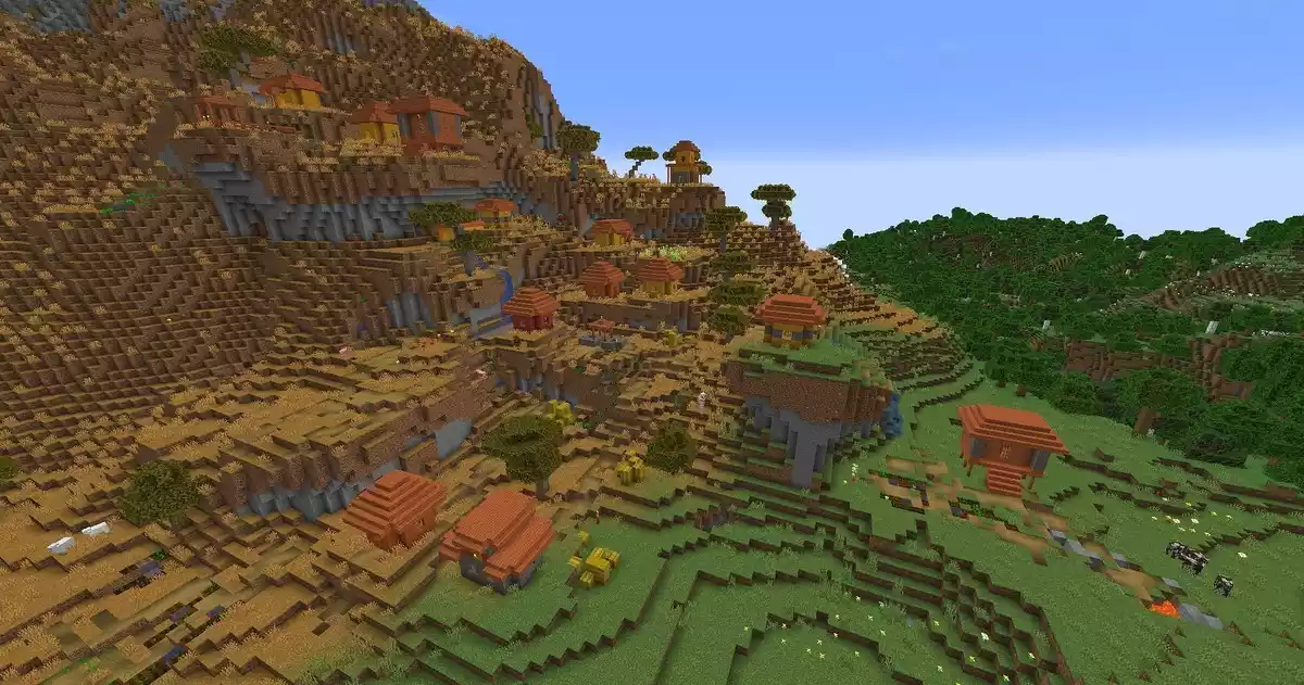 Montanhas da Floresta Seed Minecraft