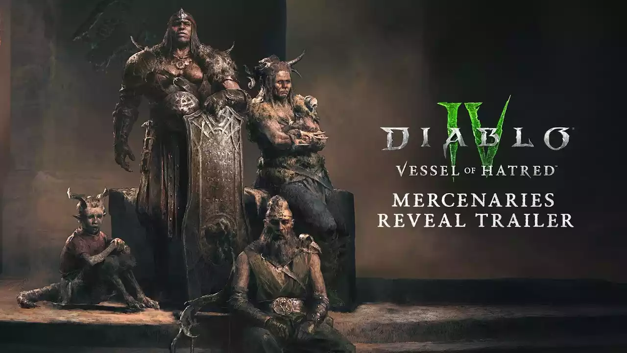 Novo trailer de Diablo 4 Vessel of Hatred mostra os mercenários recrutáveis