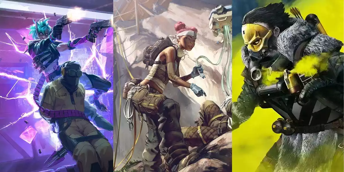 Alter, Lifeline, and Caustic Apex Legends