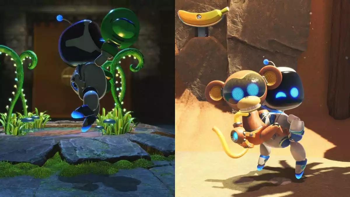 Armas de Punho (Sapo e Macaco) habilidades Astro Bot