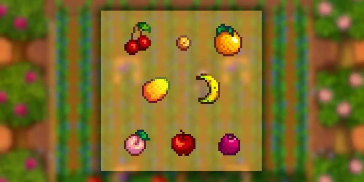 Árvores Frutíferas Plantação Stardew Valley