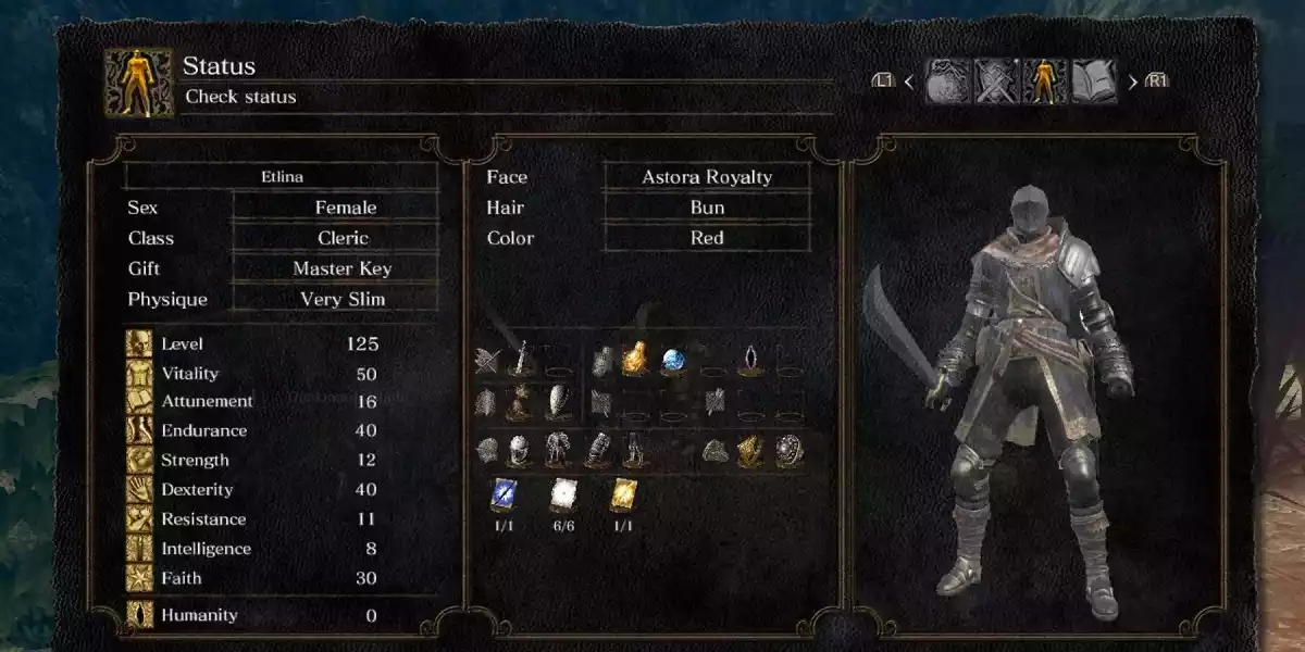 Build do Falchion de Oroboro Dark Souls