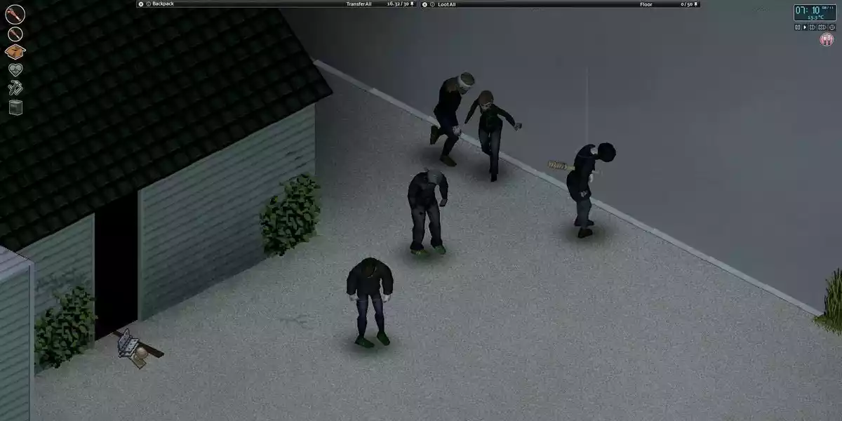 Combat in Projezt Zomboid Cropped