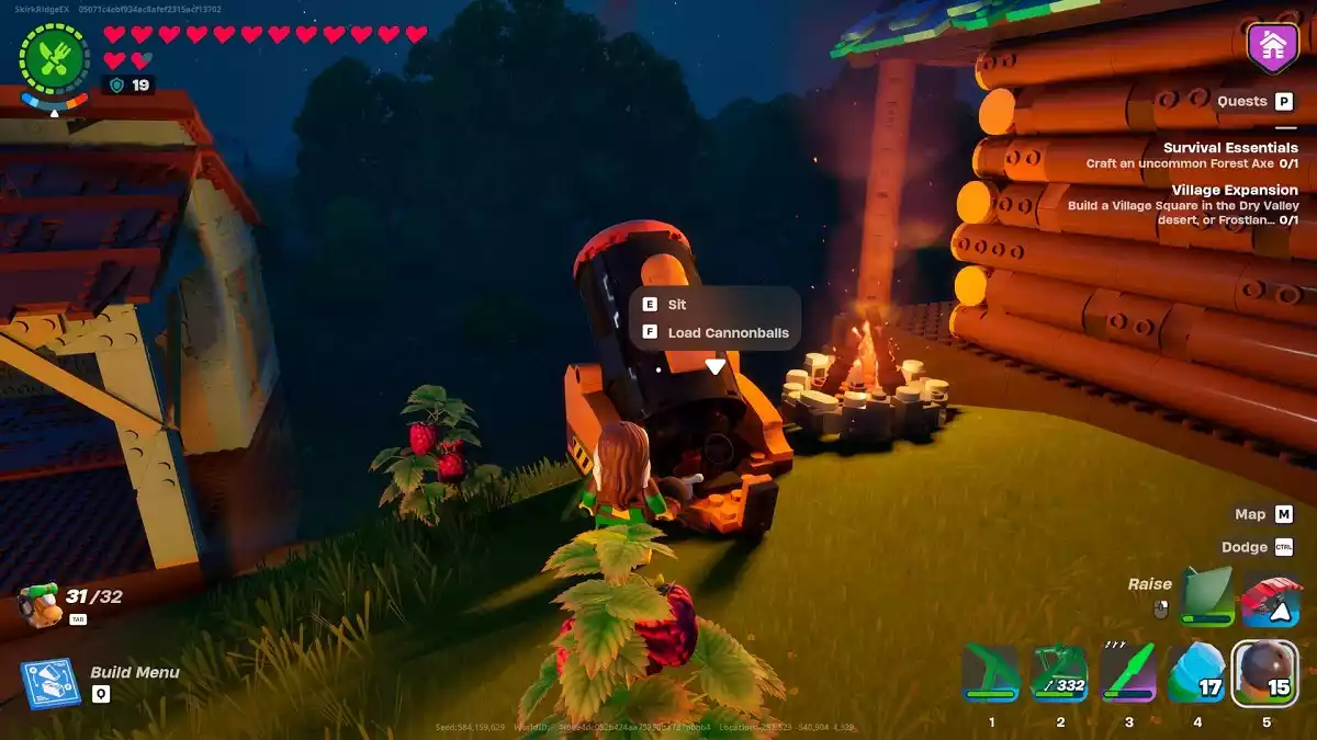 Como usar o canhão em LEGO Fortnite