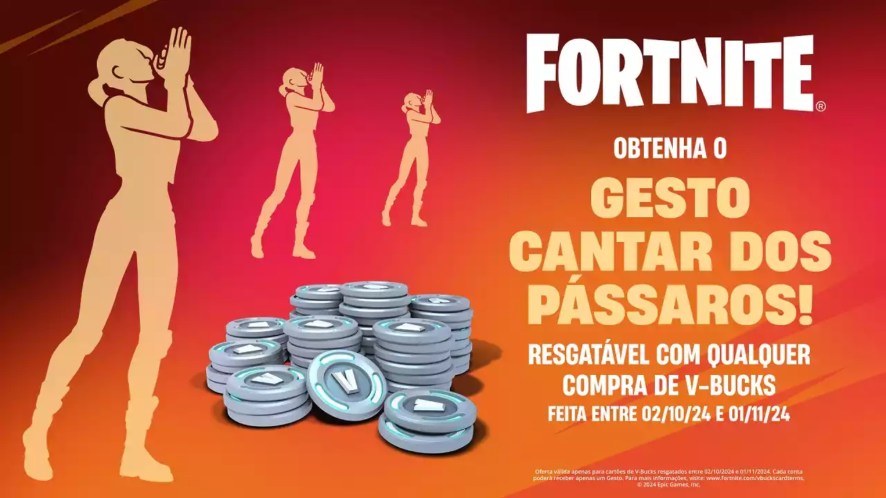 Fortnite Como conseguir o Gesto Cantar dos Pássaros
