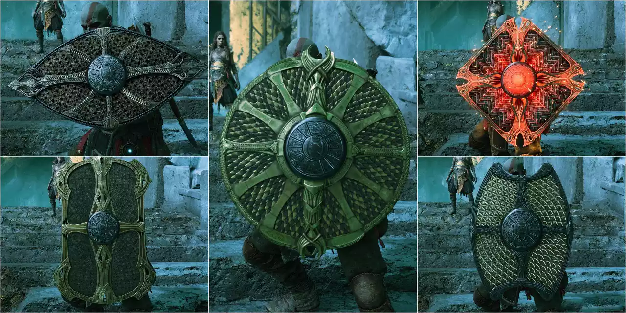 God of War Ragnarok Todos os Escudos (e como pegá los) God of War Ragnarok