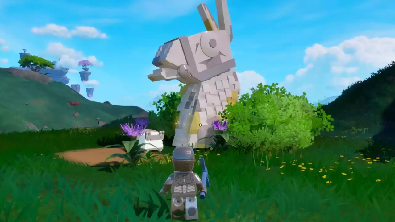 LEGO Fortnite Como Visitar a Cabeça na Ilha de Lhama