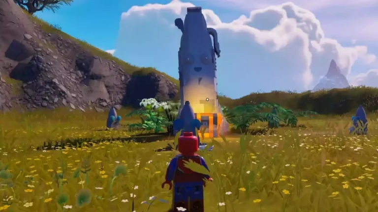 LEGO Fortnite Como Visitar uma Cabeça na Ilha Peely