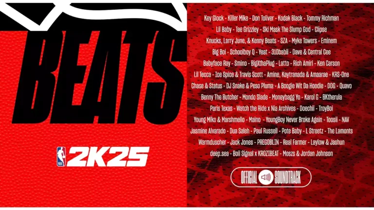 NBA 2K25 Lista Completa de Músicas