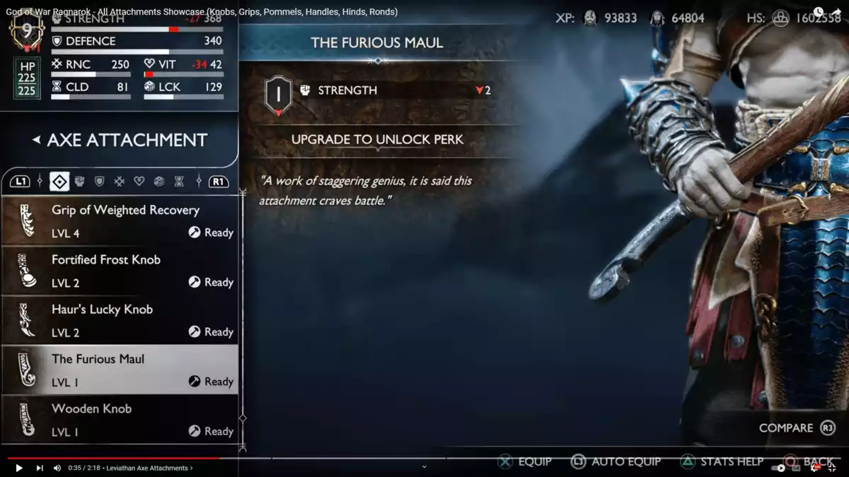 O Maul Furioso Machado leviata God of War Ragnarok