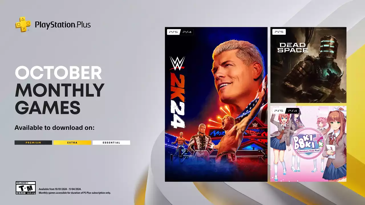 Sony revela jogos da PS Plus Essential de Outubro 2024