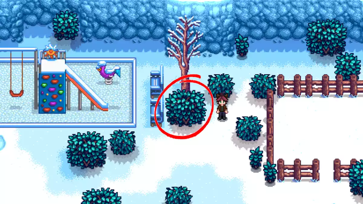 Stardew valley Arbusto Misterioso Misterio do inverno