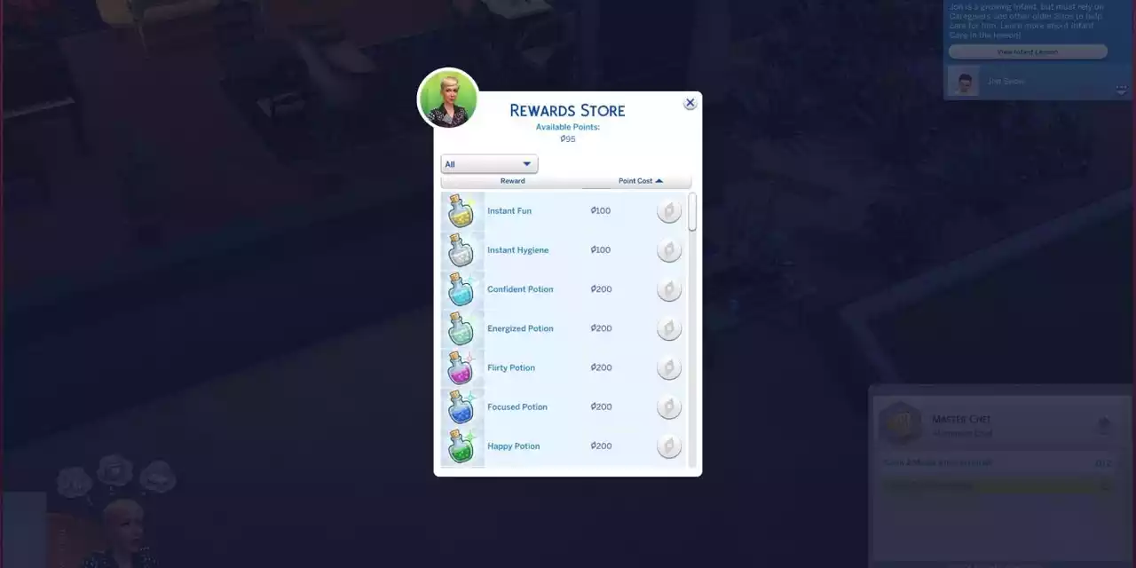The Sims 4 Cheats de Pontos de Satisfação