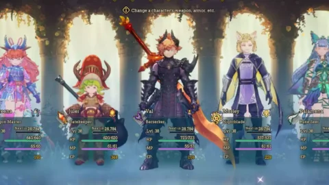 Visions of Mana Melhores Equipes do jogo