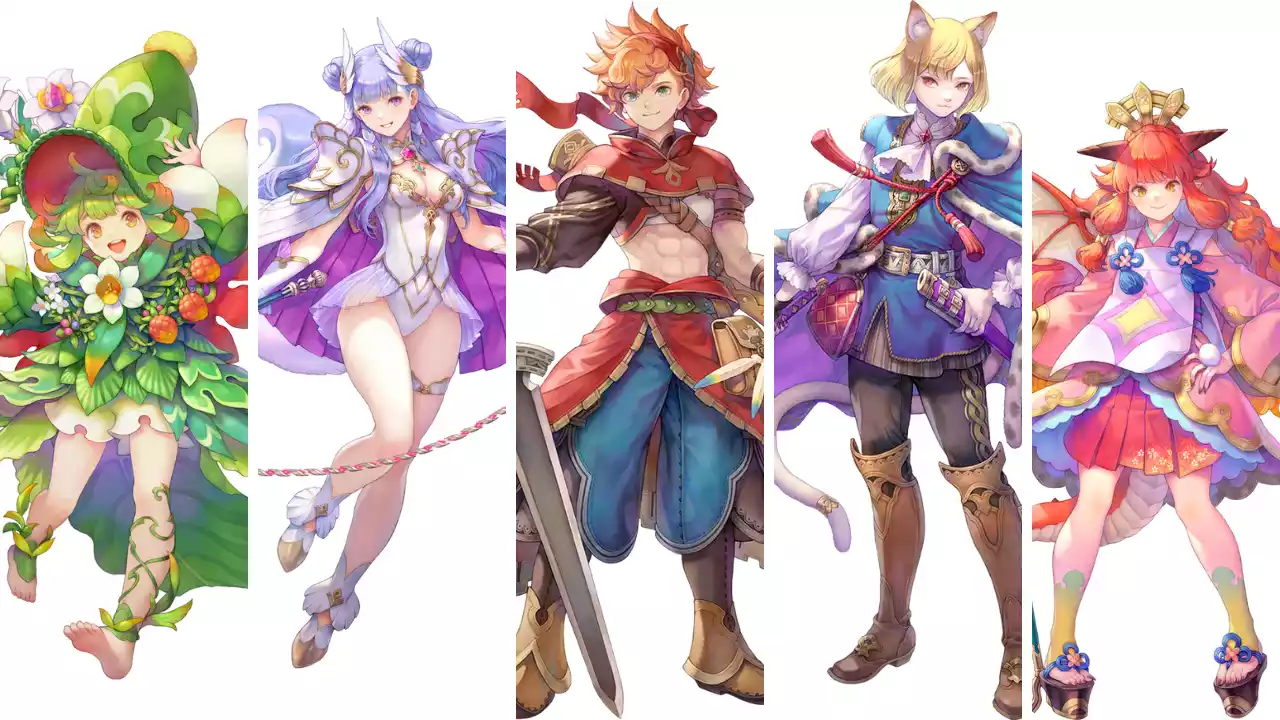 Visions of Mana Melhores Personagens do jogo