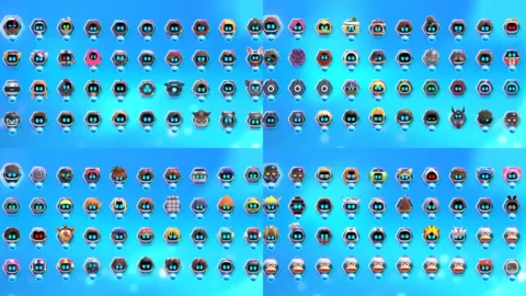 astro bot todos personagens cameo bots