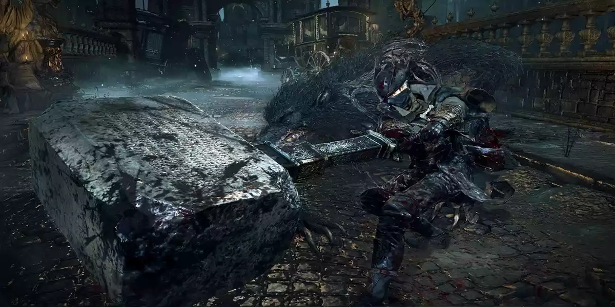 bloodborne kirkhammer attacking4