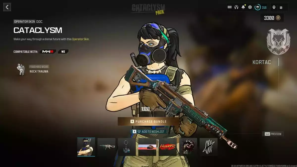 call of duty warzone female operator skin cataclysm 14