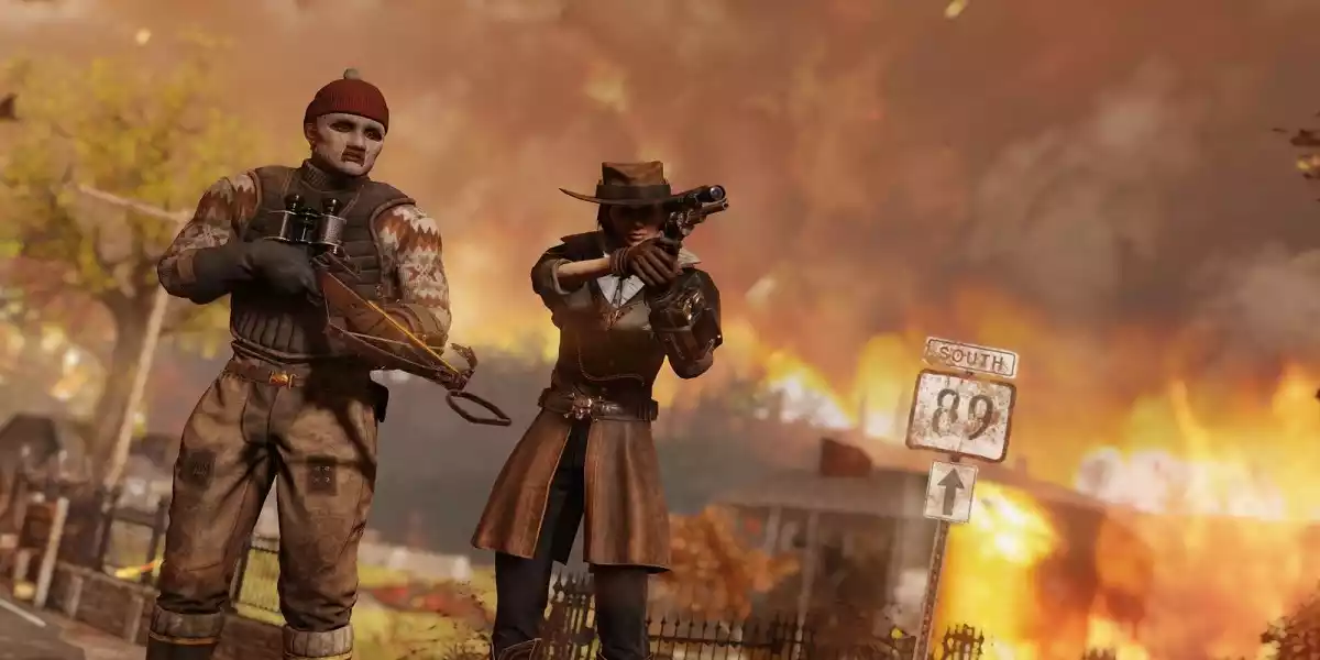 fallout 76 fire players shooting near highway