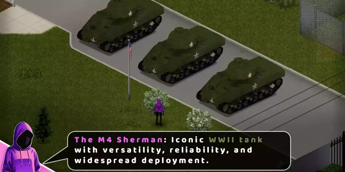 m4 sherman tank mod for project zomboid cropped