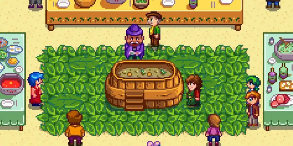 prefeito lewis festival luau stardew valley prefeito lewis festival luau stardew valley