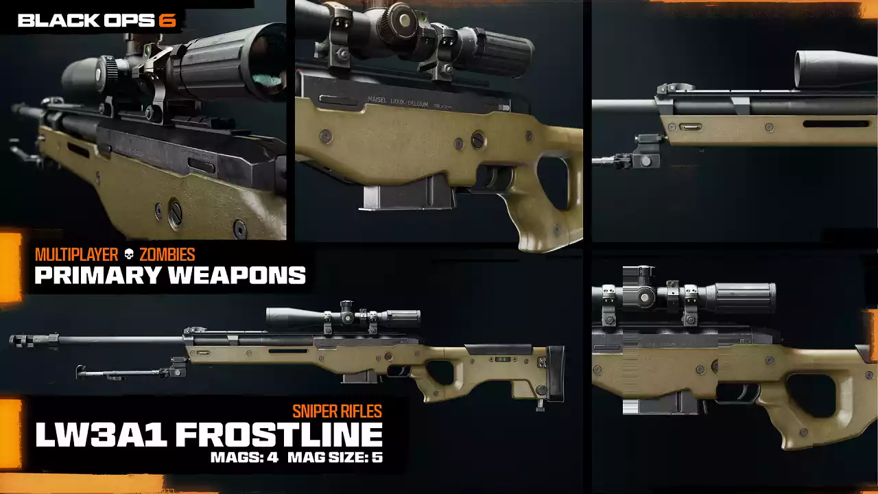 CoD Black Ops 6 Melhor Loadout do LW3A1 Frostline