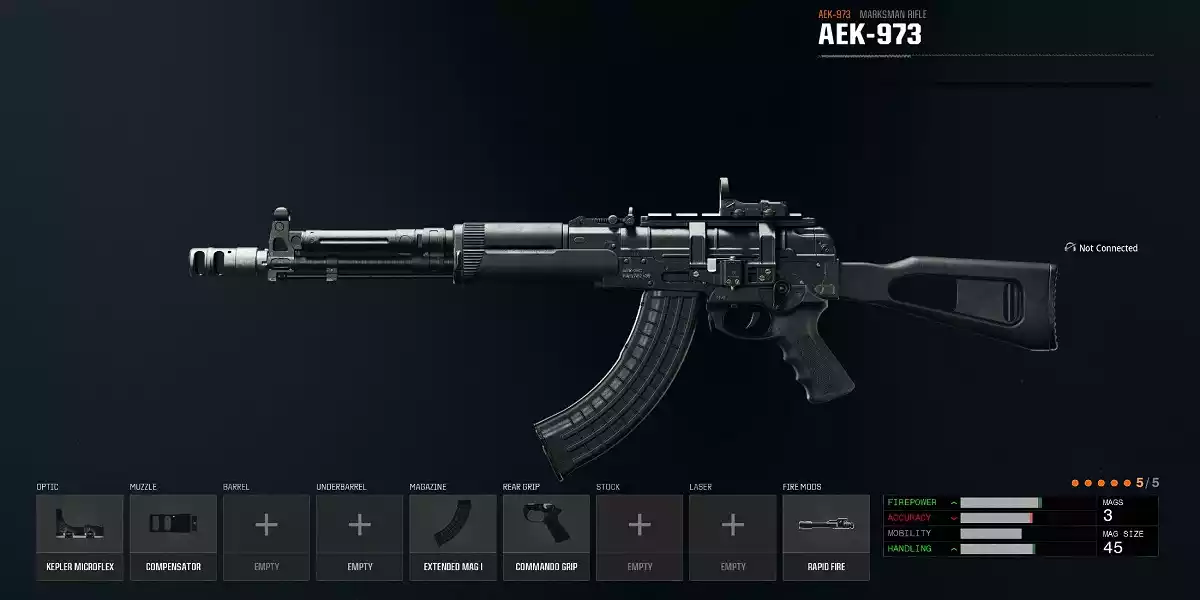 Melhor Loadout do AEK 973 em Black Ops 6