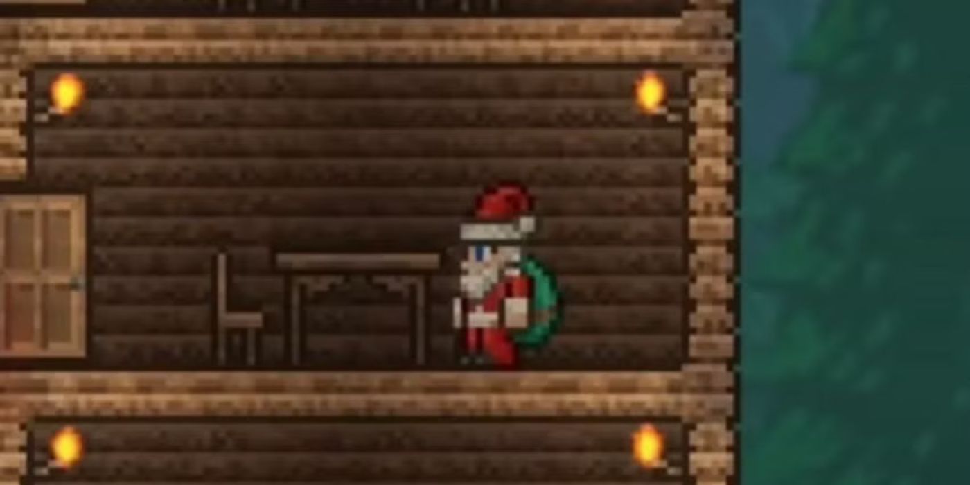 Papai Noel Como encontrarr npc terraria