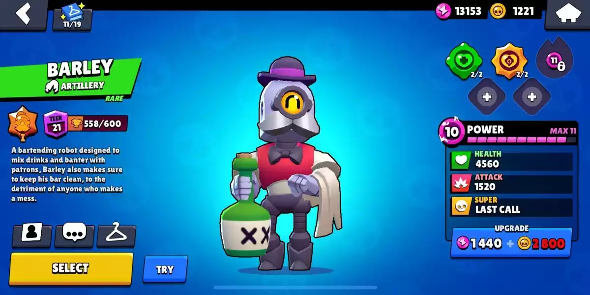 barley brawl stars brawler raro