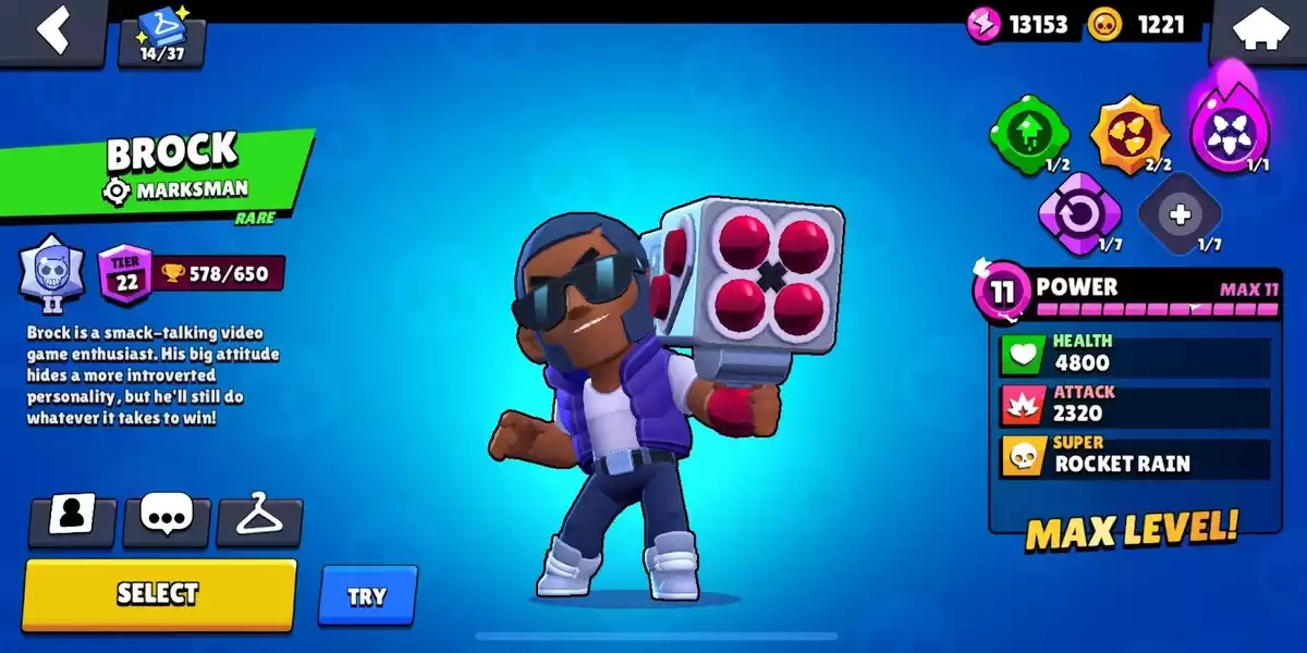 brock brawl stars brawler raro