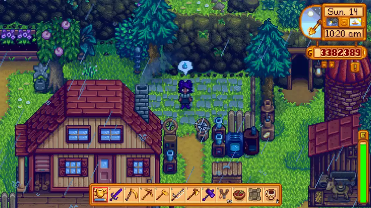 Chuva Clima Stardew Valley