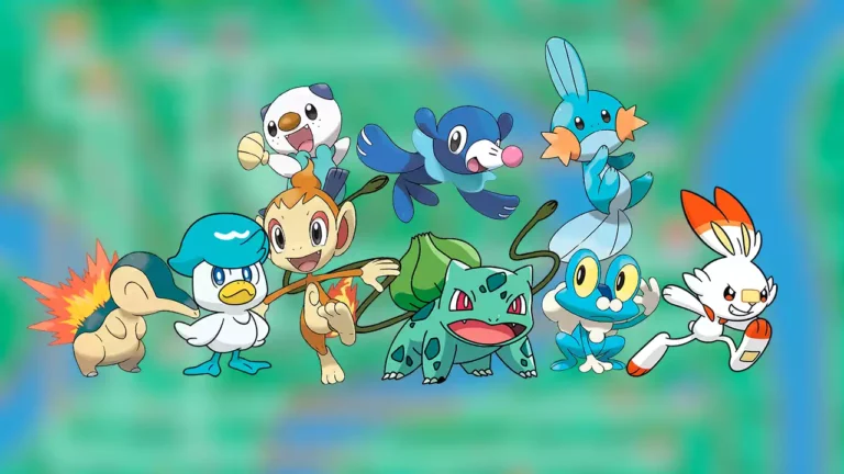 Pokémon Melhores Iniciais de Cada Geração