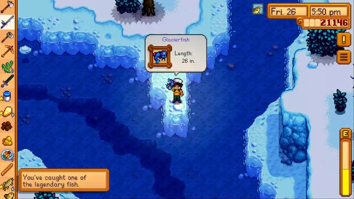 Quais são os peixes lendários Stardew Valley