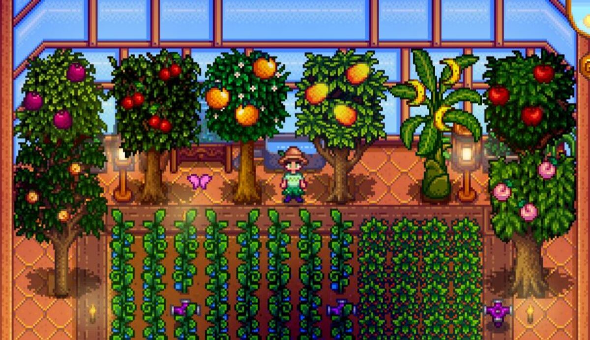 Stardew Valley Estufa Arvores Frutiferas