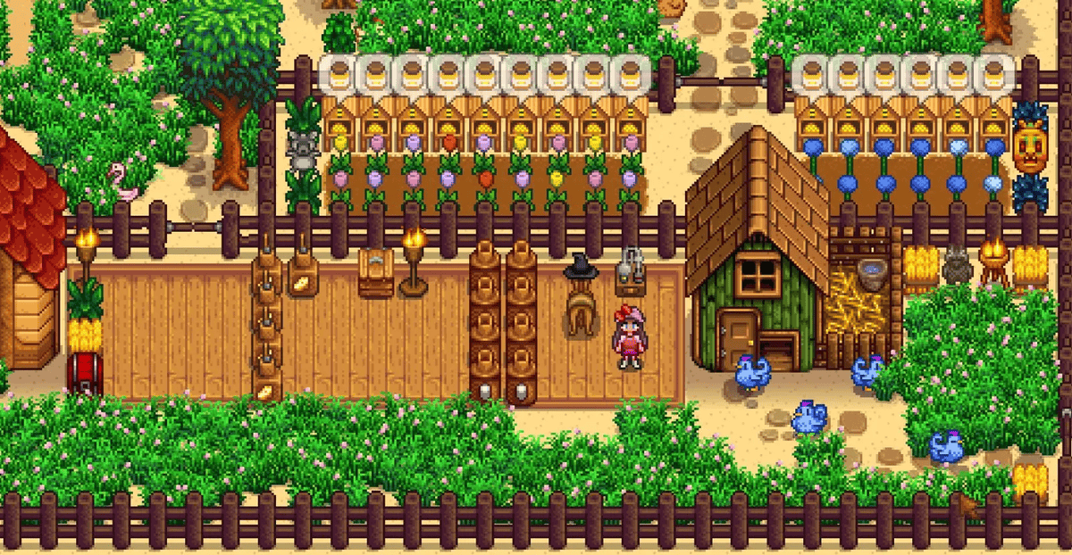 Stardew Valley Galinheiro Galinhas