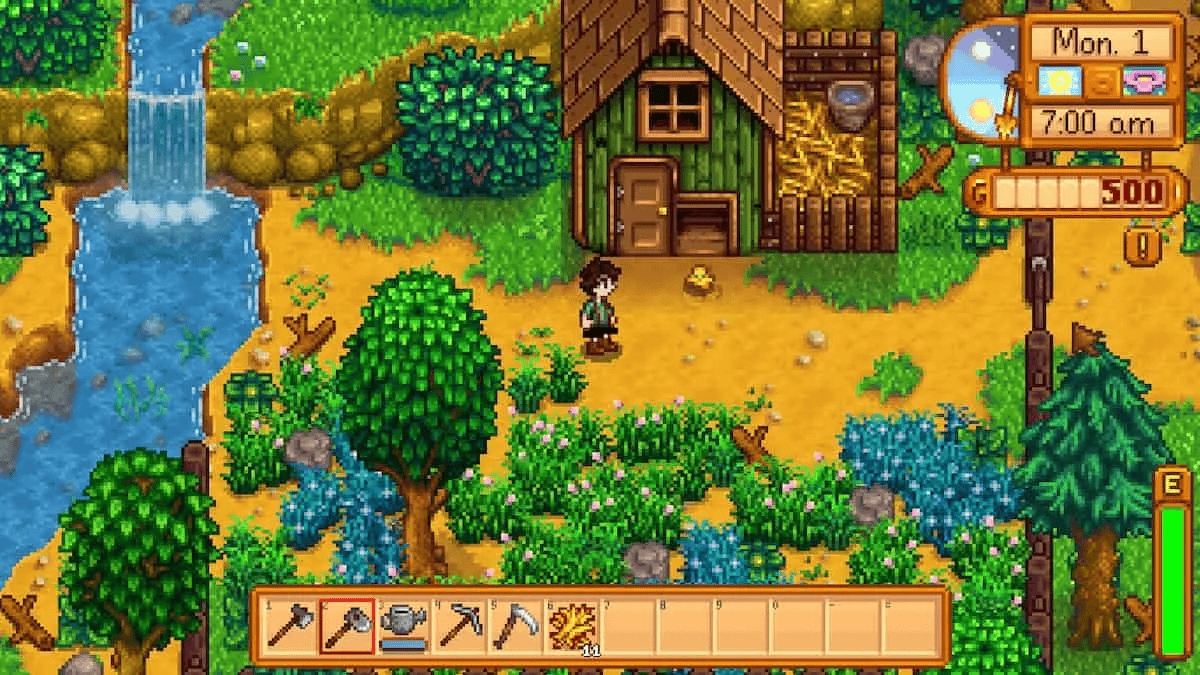 Stardew Valley Primeiro a plantação, depois a coleta de alimentos