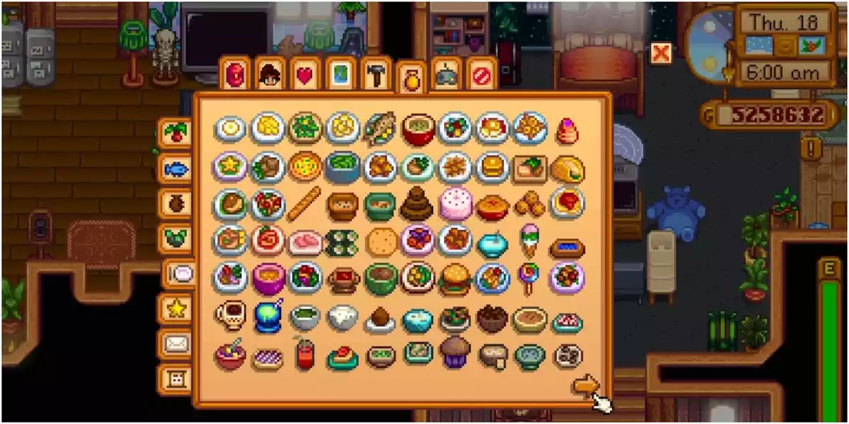 Alimentos que Concedem Buffs de Coleta Stardew Valley