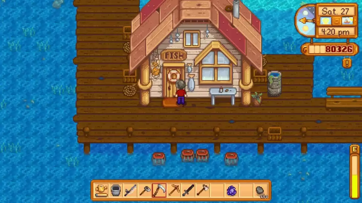 Loja de Peixes do Willy Stardew Valley