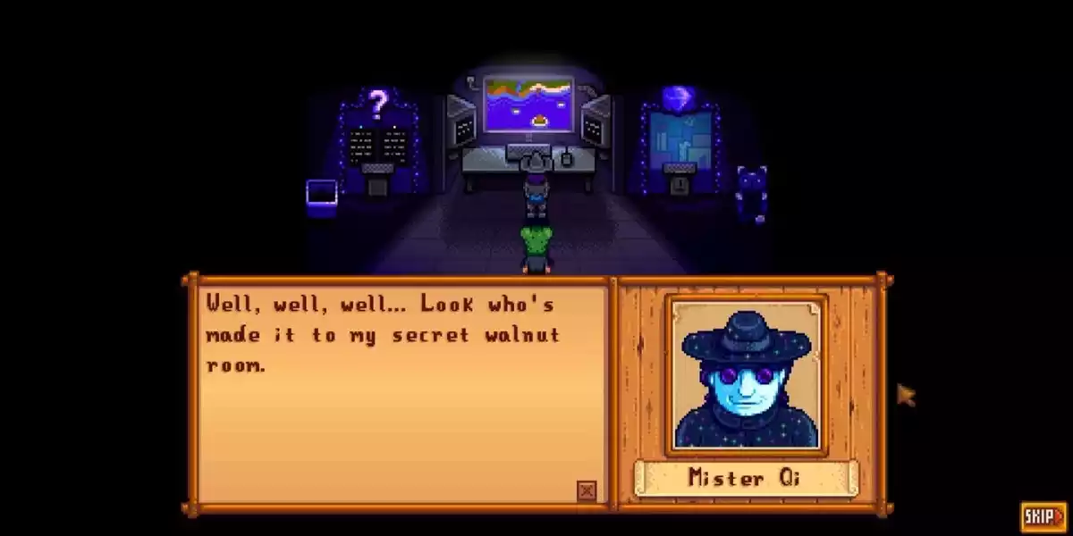 Sala de Nozes do Sr. Qi Stardew Valley