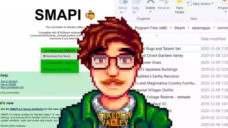 Stardew Valley Como instalar Mods no jogo