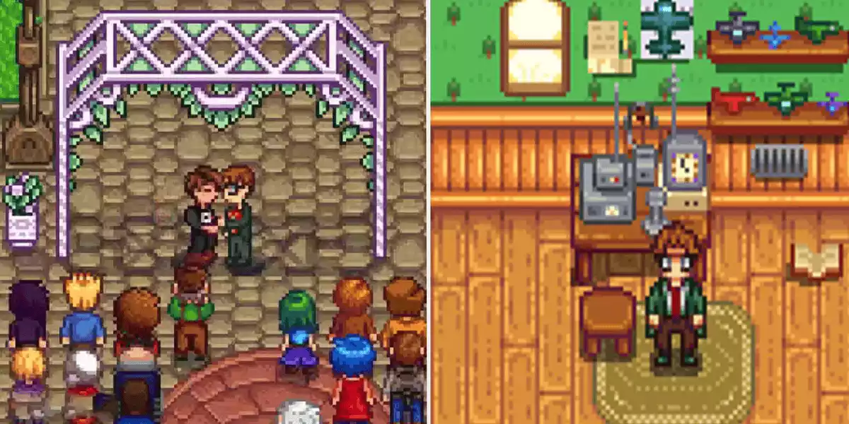 Stardew Valley Harvey wedding left spouse room right2