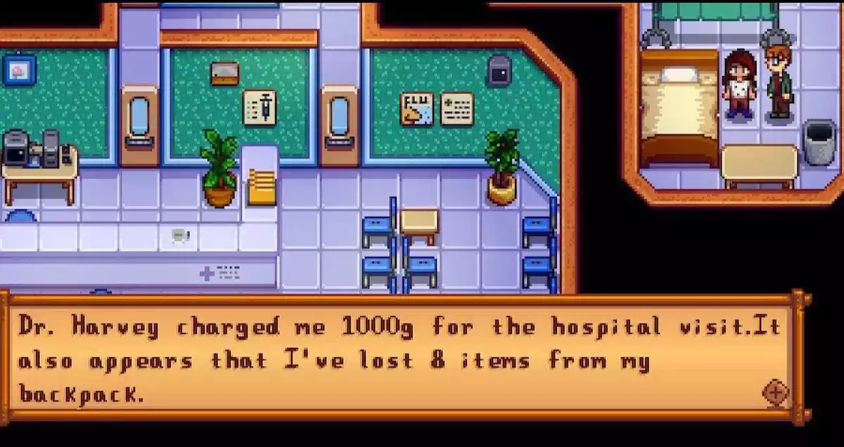 Stardew Valley Hospital Visit