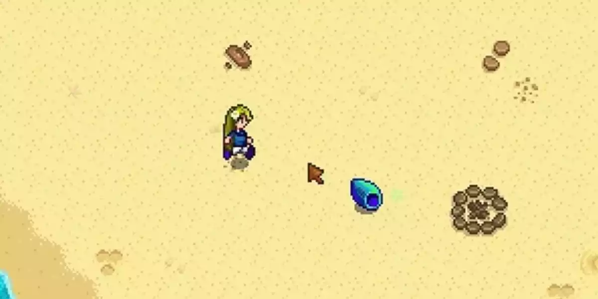 Stardew Valley Rainbow Shell on Beach