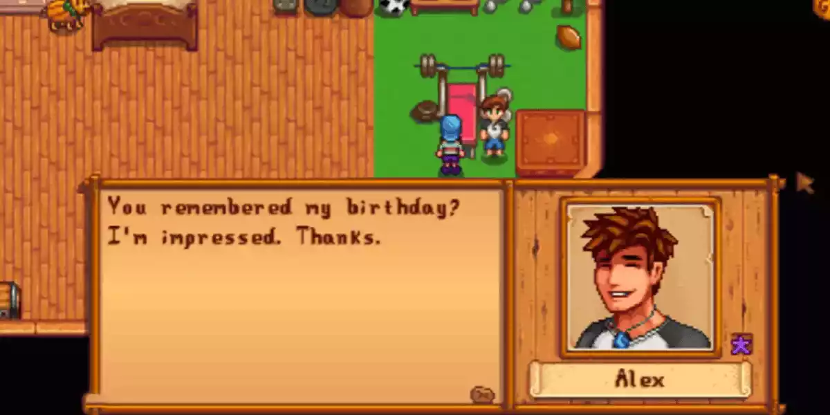 Stardew Valley alex birthday gift2