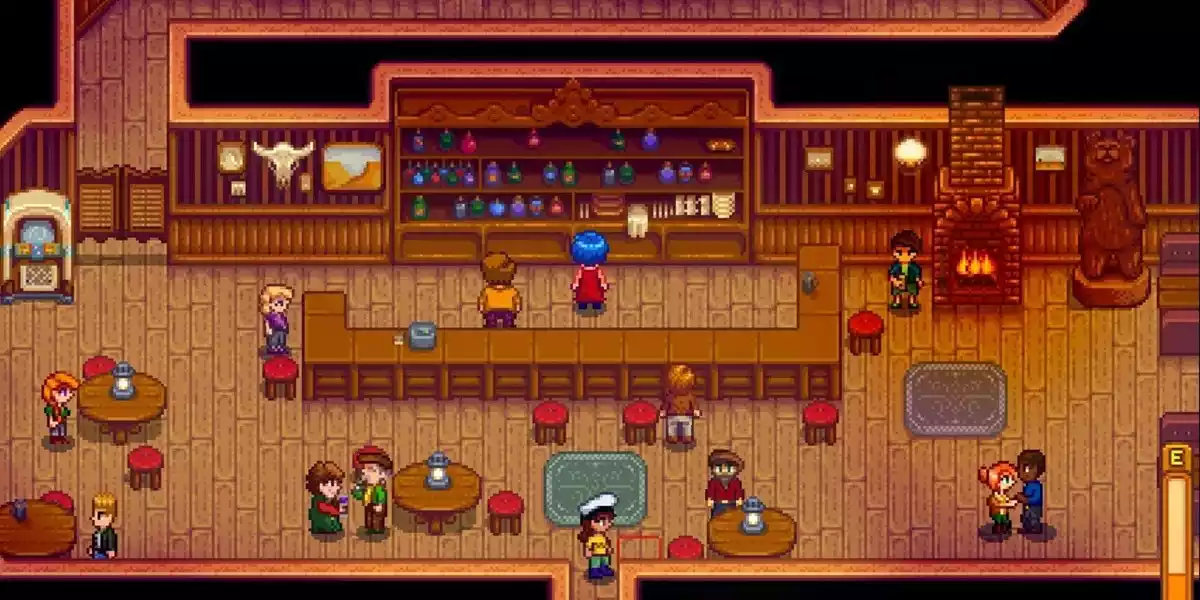 Stardew Valley inside saloon