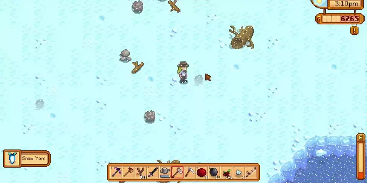 Stardew Valley snow yam tilling